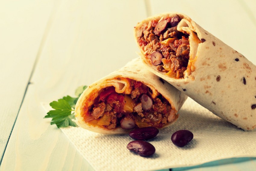 Мексиканская кухня тако бурито