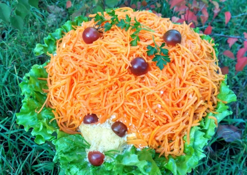 Салат Ежик