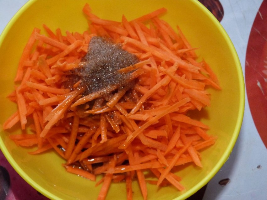 Салат морковь по еврейски
