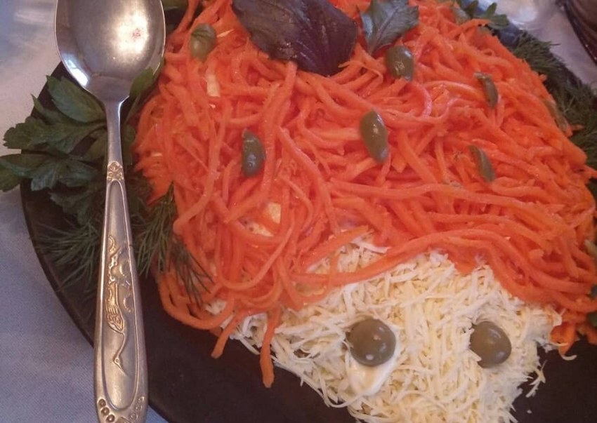 Салат на терке для корейской моркови