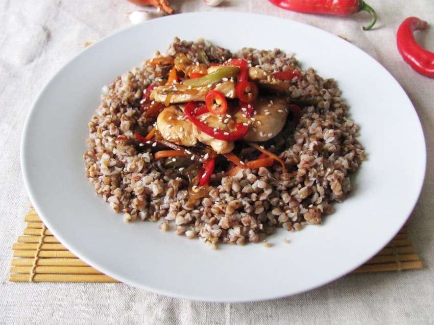 Перловка с курицей
