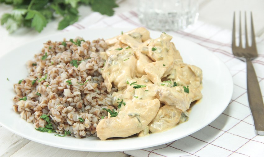Гречка с куриной грудкой