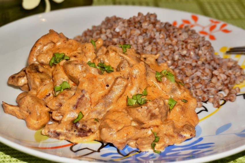 Гречка по купечески с грибами