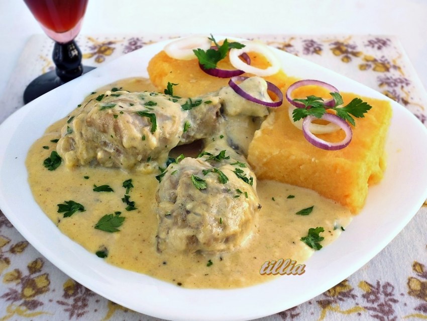 Курица в сметанном соусе Геншин