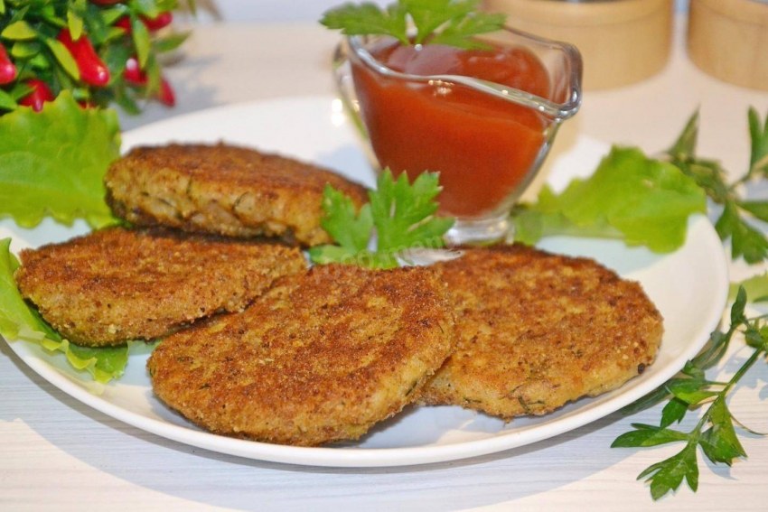 Котлеты из рыбных консерв