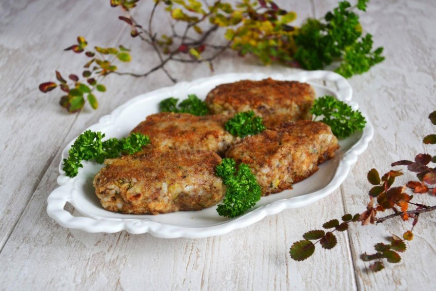 Рыбные котлеты в духовке