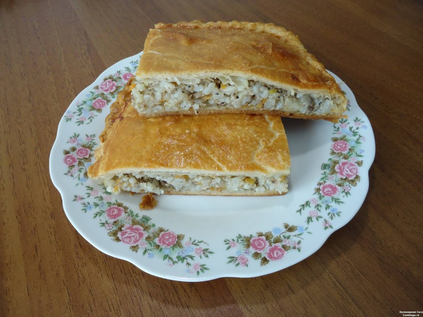 Пирог с тунцом и яйцом