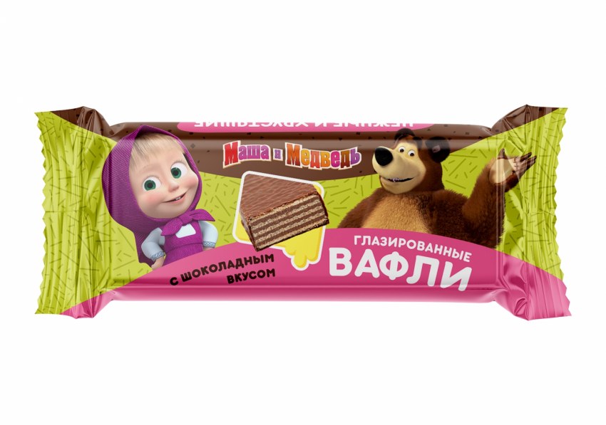 Маша и медведь вафельные конфеты Сласти