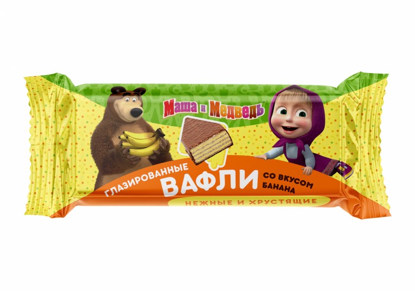 Маша и медведь вафельные конфеты Сласти