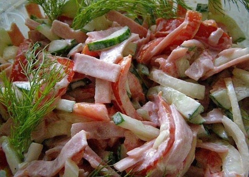 Овощные салаты советские