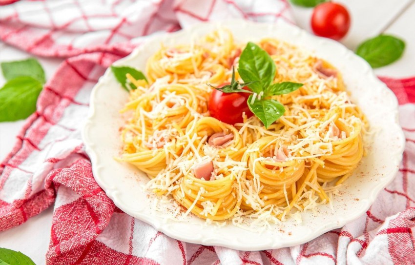 Паста бар для макарон с беконом