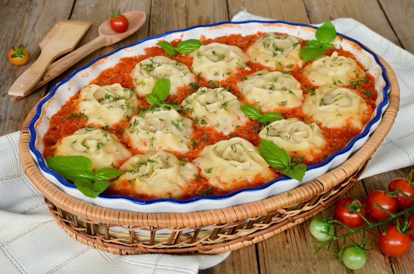 Равиоли с креветками