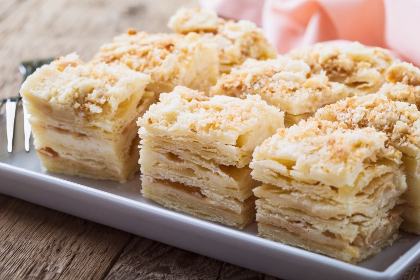Яблочный тарт с заварным кремом