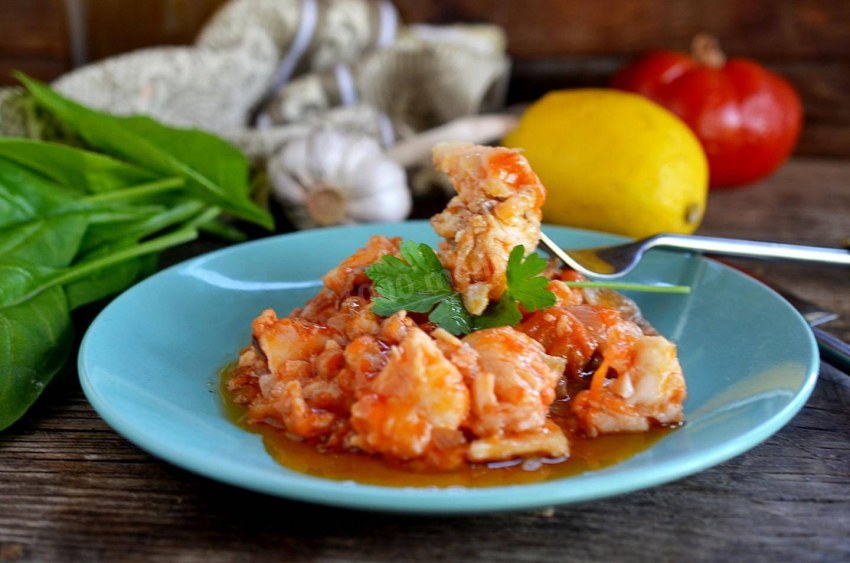 Филе индейки тушеное с овощами