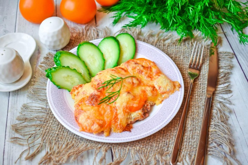 Индейка тушеная с овощами в духовке