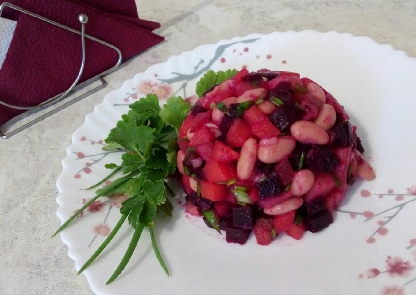 Винегрет овощной с фасолью