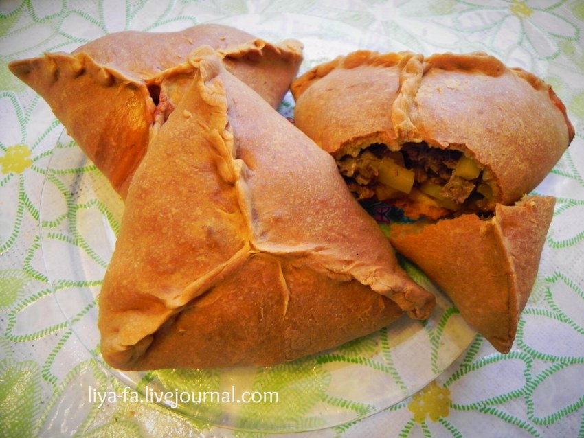 Эчпочмак с мясом и картошкой