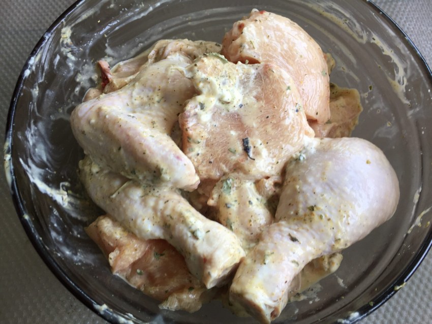 Курица порционная в духовке
