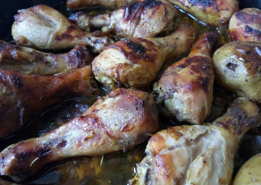 Куриные бедрышки в кефире
