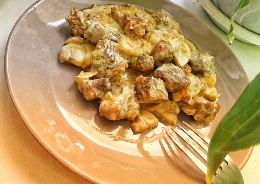 Булгур с индейкой и овощами