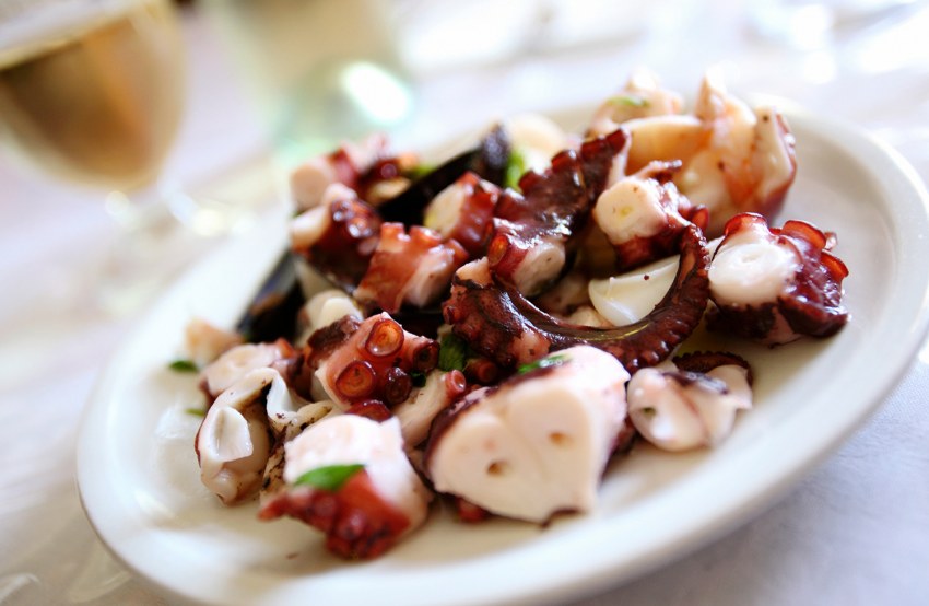 Жаркое с морепродуктами