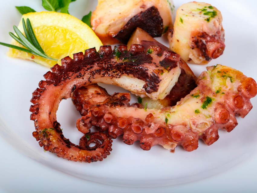 Морепродукты Галисия осьминог