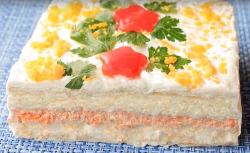 Шпинатный закусочный торт