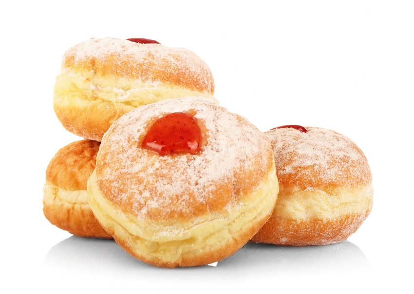 Пончики с пудрой