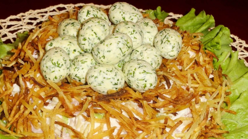Салат гнездо аиста Мария ра