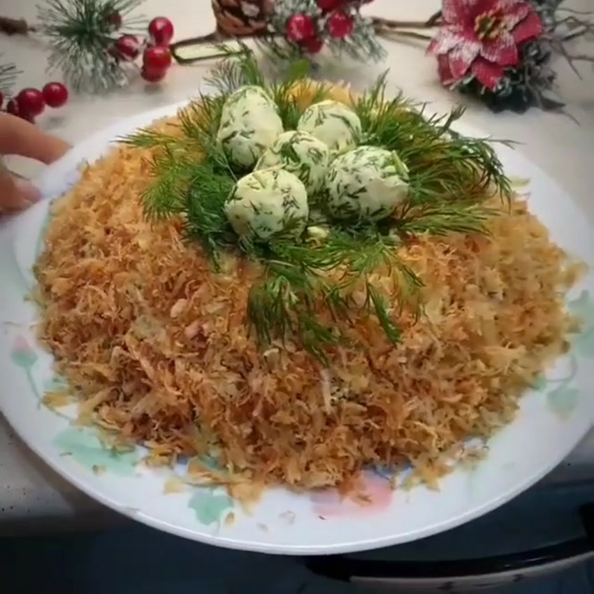 Гнездо фазана салат