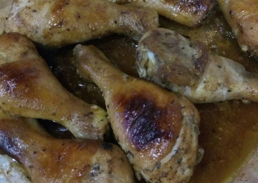 Медовые куриные голени