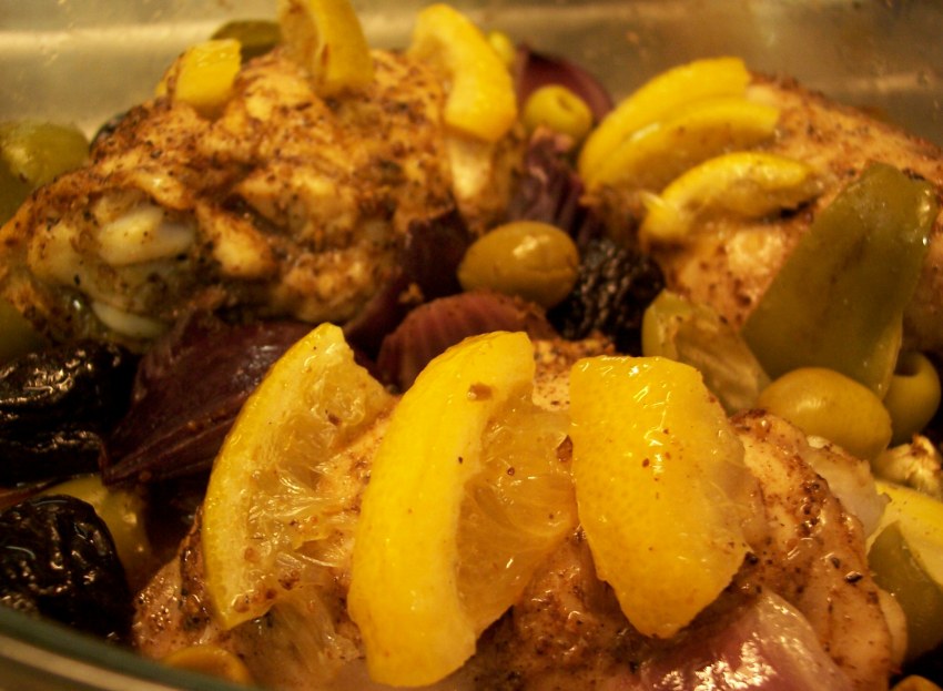 Соленые лимоны с мясом