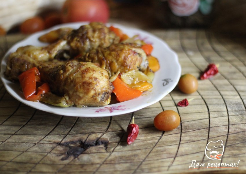 Марокканская запеченная курица