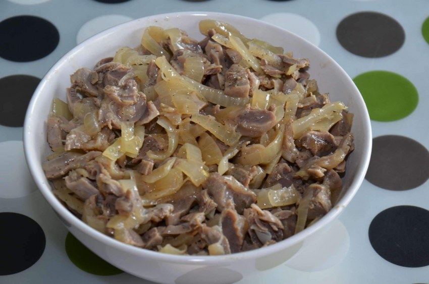 Куриные желудки гарнир к ним