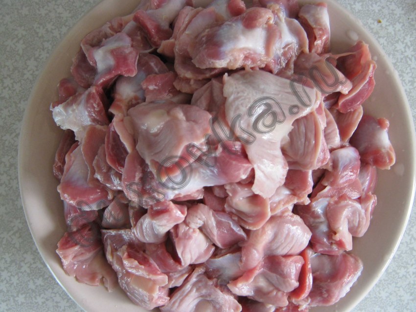 Блюда из куриных желудков