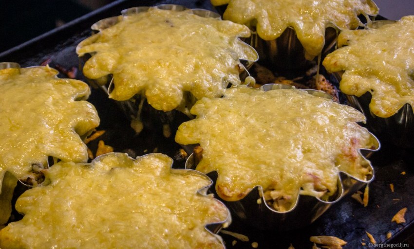 Рецепты горячими в открытых формочках