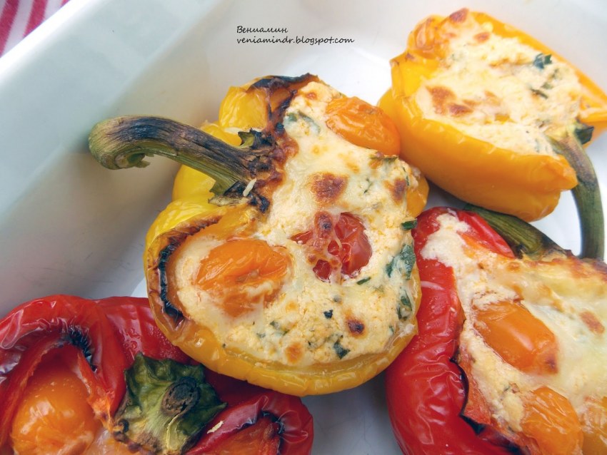 Перец фаршированный картофелем