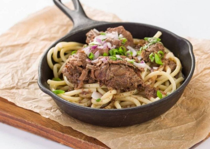 Макароны по-флотски с тушенкой