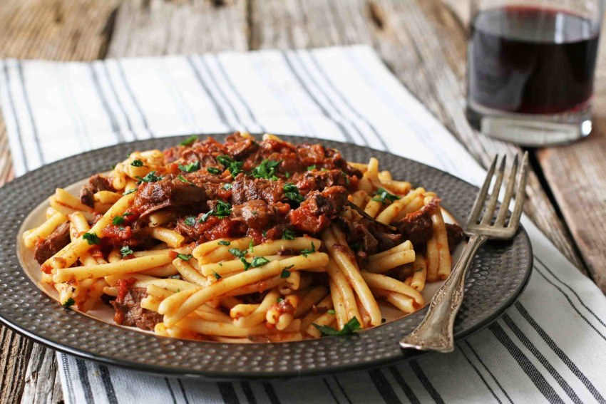 Макароны с мясом