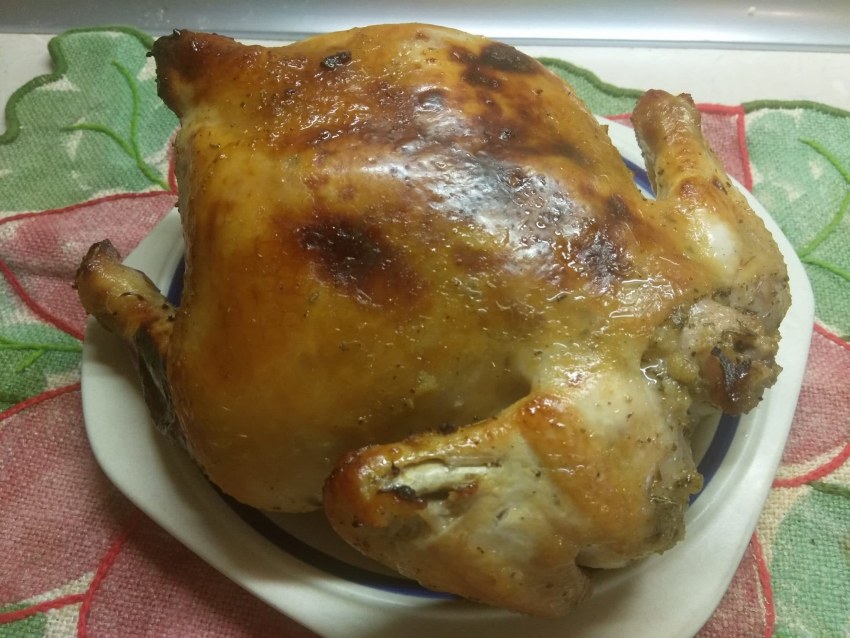 Курица с овощами в рукаве