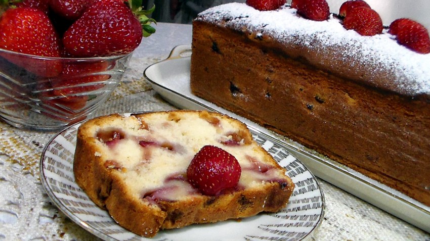 Клубничный кекс рецепт