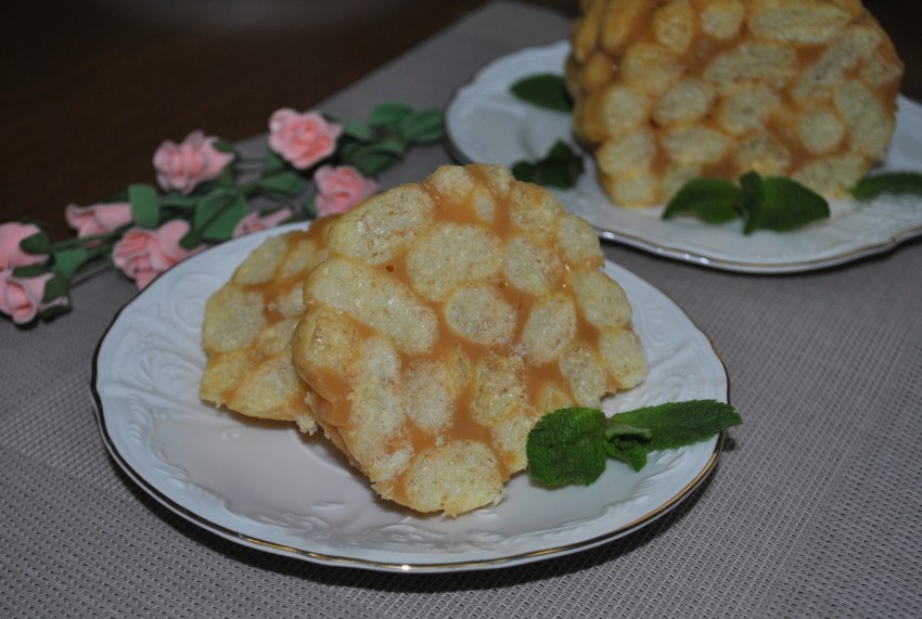 Колбаска из кукурузных палочек и ирисок