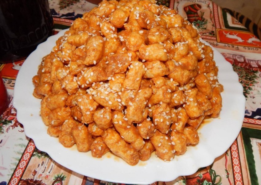 Чак Чак из кукурузных палочек