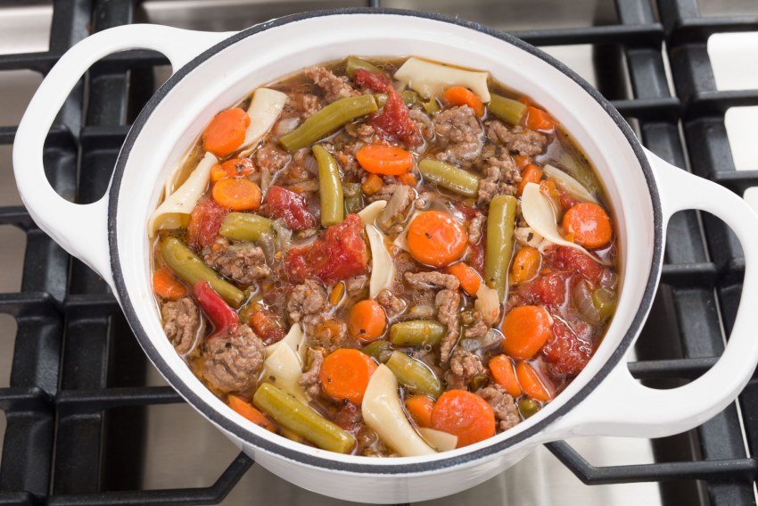 Тушёная картошка с мясом