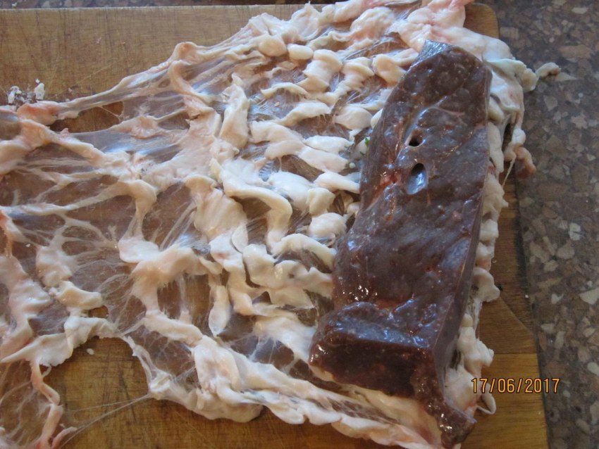 Шашлык из печени