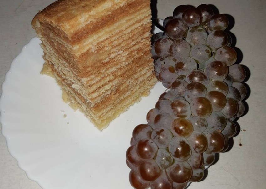 Вафельный тор со сгущенкой