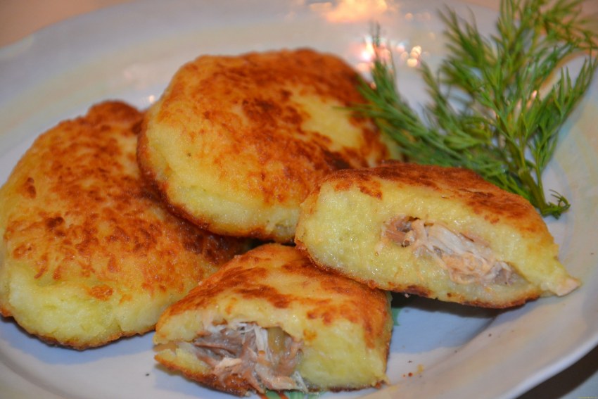 Котлета с картофельными зразами
