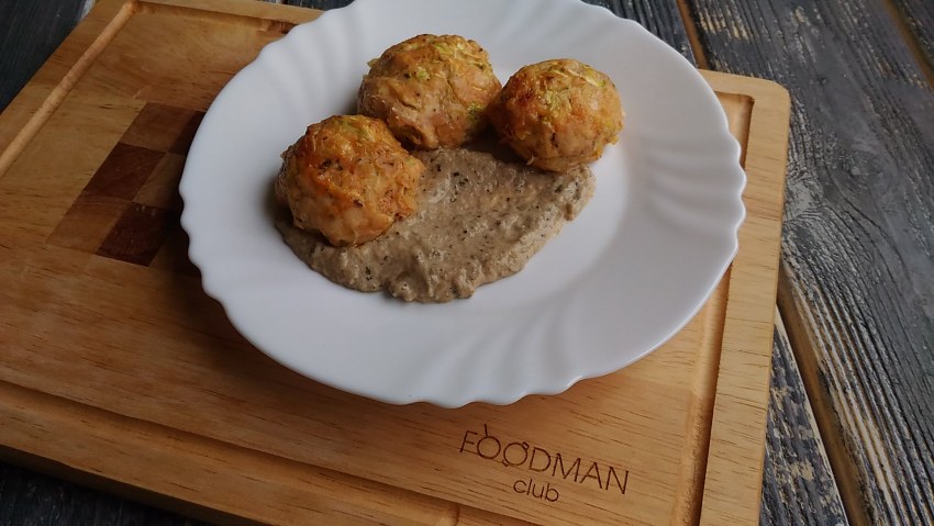 Зразы рыбные с грибами