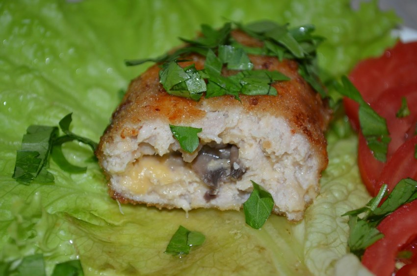 Зразы фаршированные шампиньонами