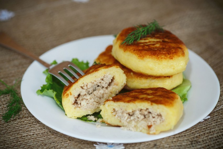 Киевские котлеты с грибами